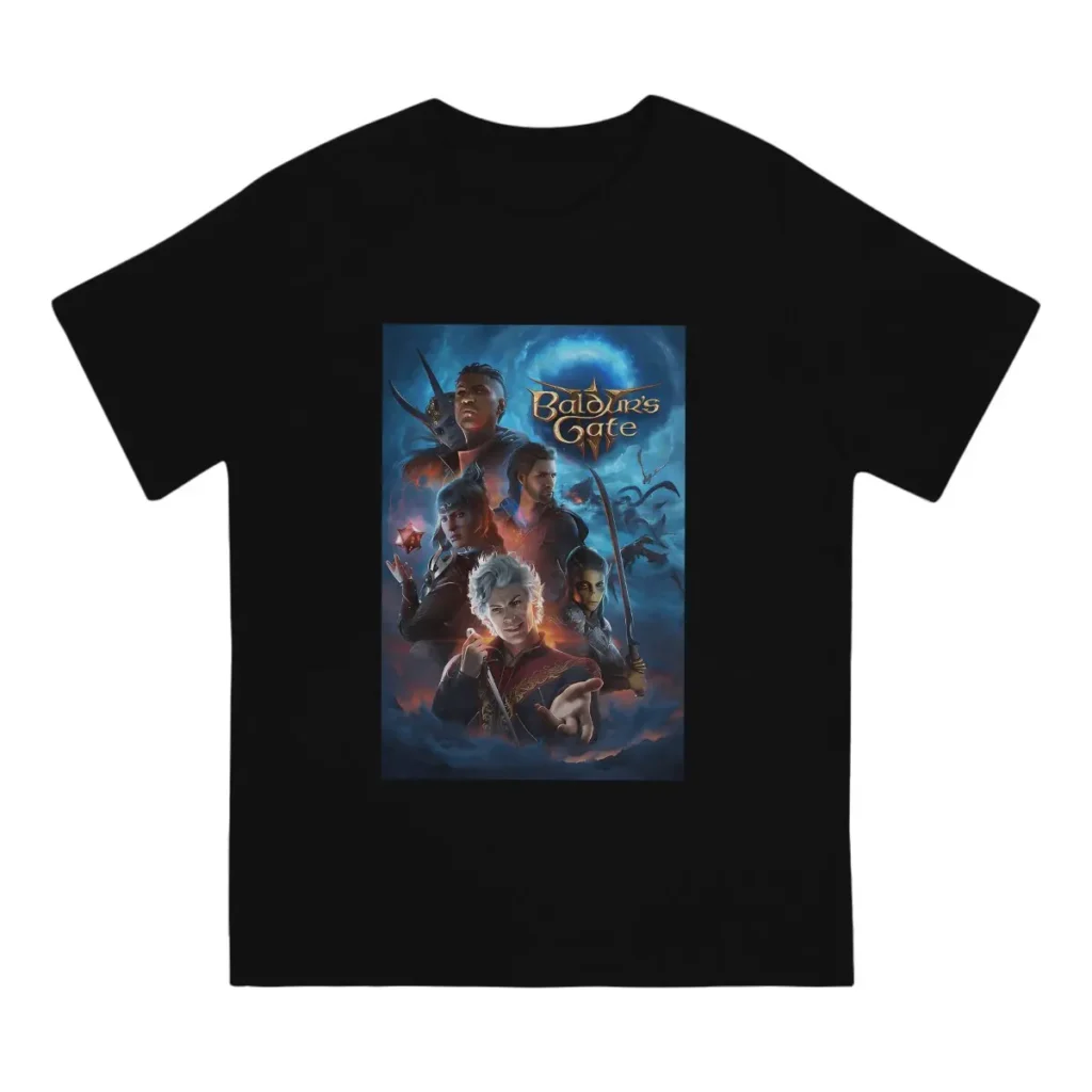 Essential T Shirts Men Pure Cotton Creative T Shirt Round Neck Astarion Gale Baldurs Gate 3 1 - Baldur'S Gate 3 Store