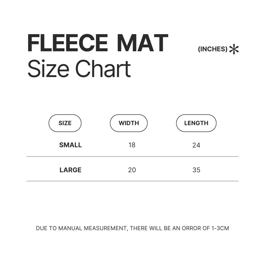 Fleece Mat Size Chart - Baldur'S Gate 3 Store