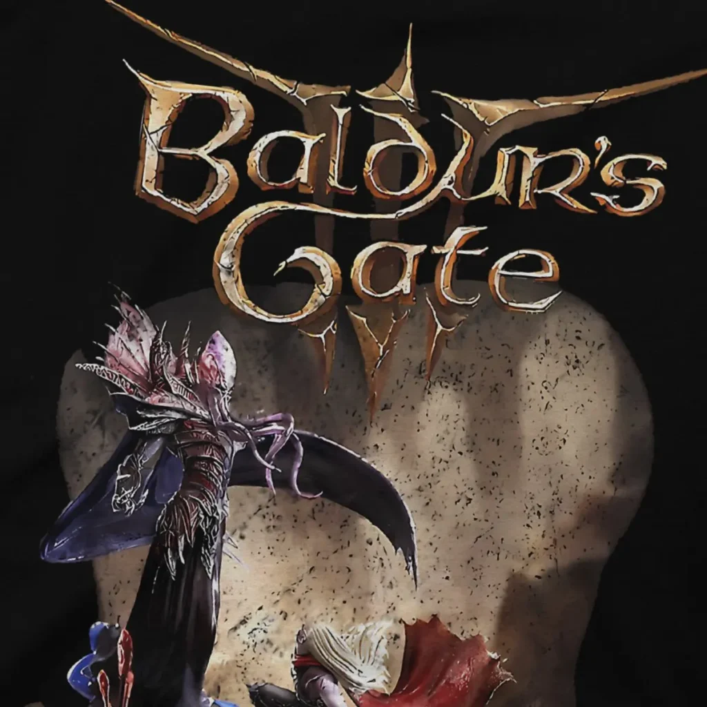 Game T Shirt for Men Cotton Leisure T Shirt Round Neck Astarion Gale Baldurs Gate 3 2 - Baldur'S Gate 3 Store