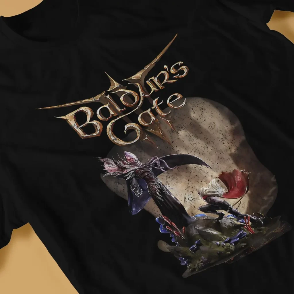 Game T Shirt for Men Cotton Leisure T Shirt Round Neck Astarion Gale Baldurs Gate 3 3 - Baldur'S Gate 3 Store