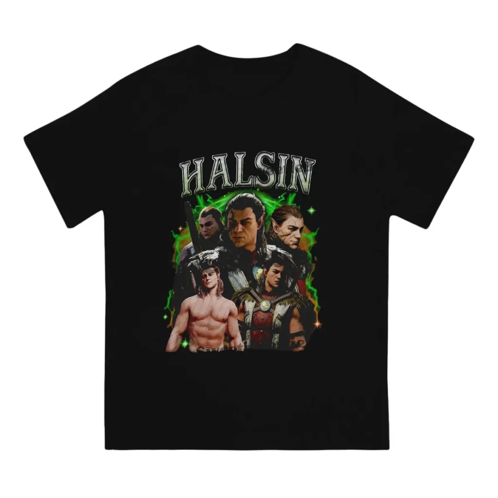 Halsin Men s T Shirt Astarion Gale Baldurs Gate 3 Humor Tee Shirt Short Sleeve Round 1 - Baldur'S Gate 3 Store