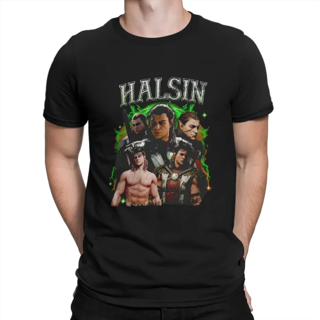 Halsin Men s T Shirt Astarion Gale Baldurs Gate 3 Humor Tee Shirt Short Sleeve Round - Baldur'S Gate 3 Store