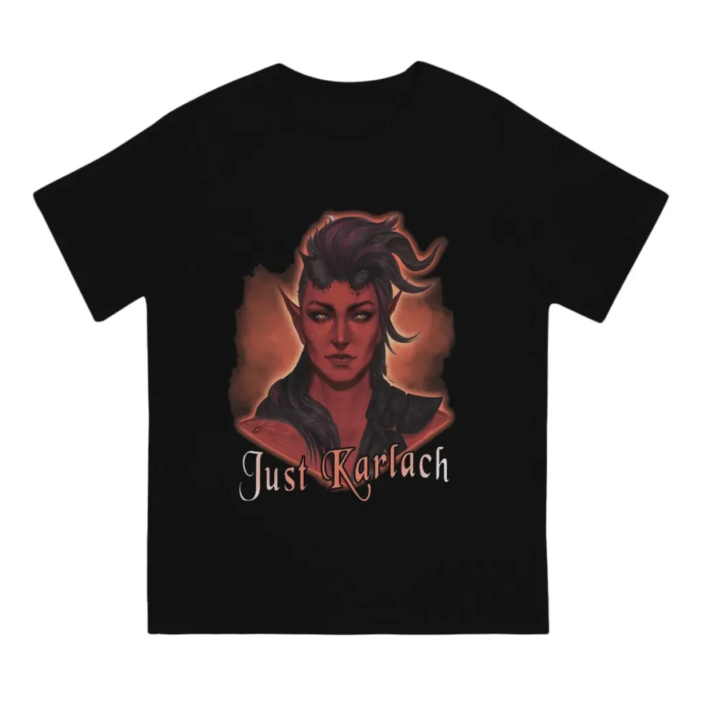 Just Karlach Hip Hop TShirt Astarion Gale Baldurs Gate 3 Leisure T Shirt Summer Stuff For 1 - Baldur'S Gate 3 Store