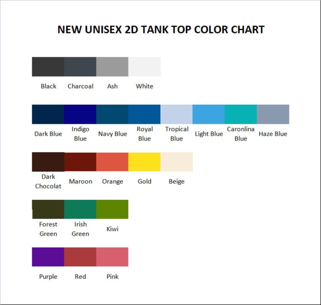 tank top color chart 1 - Baldur'S Gate 3 Store